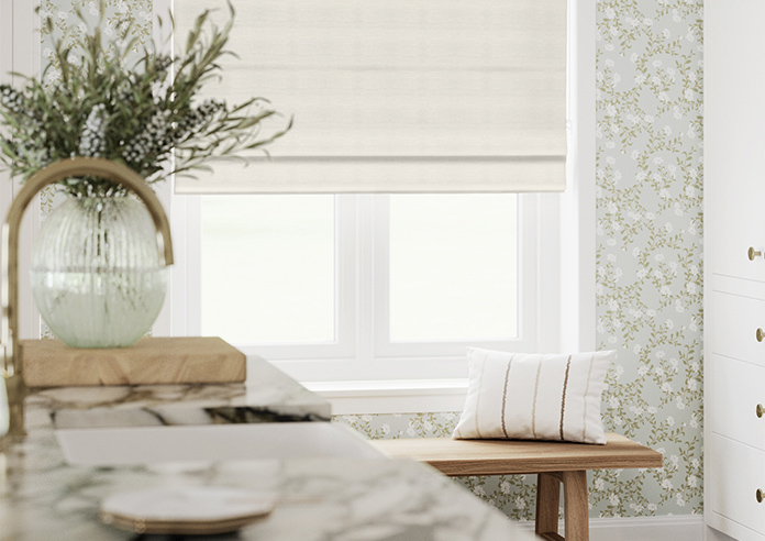 Faux Silk, Natural - Roman Blind - Image 5